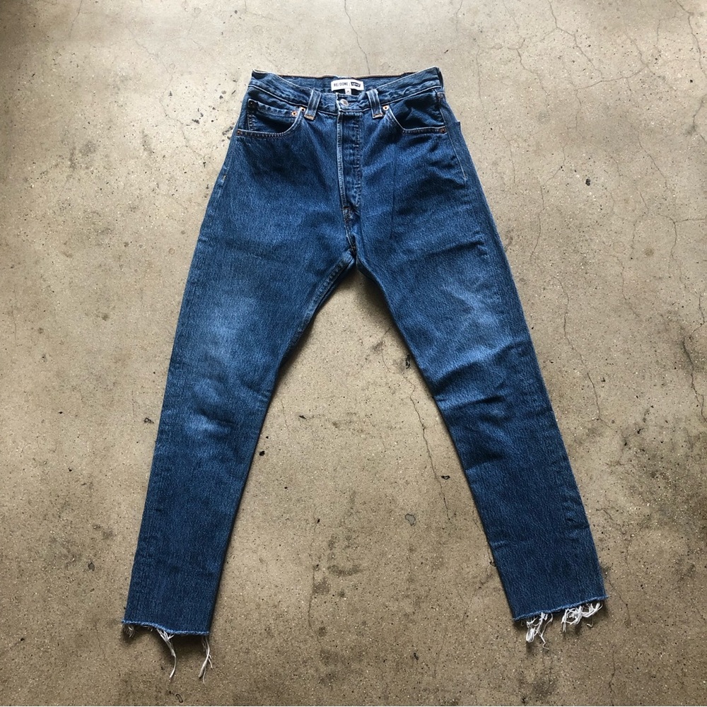 - re/done levi’s high rise ankle crop